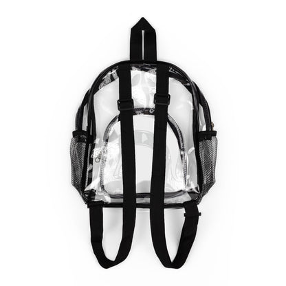 Spartan White Logo Clear Event Backpack
