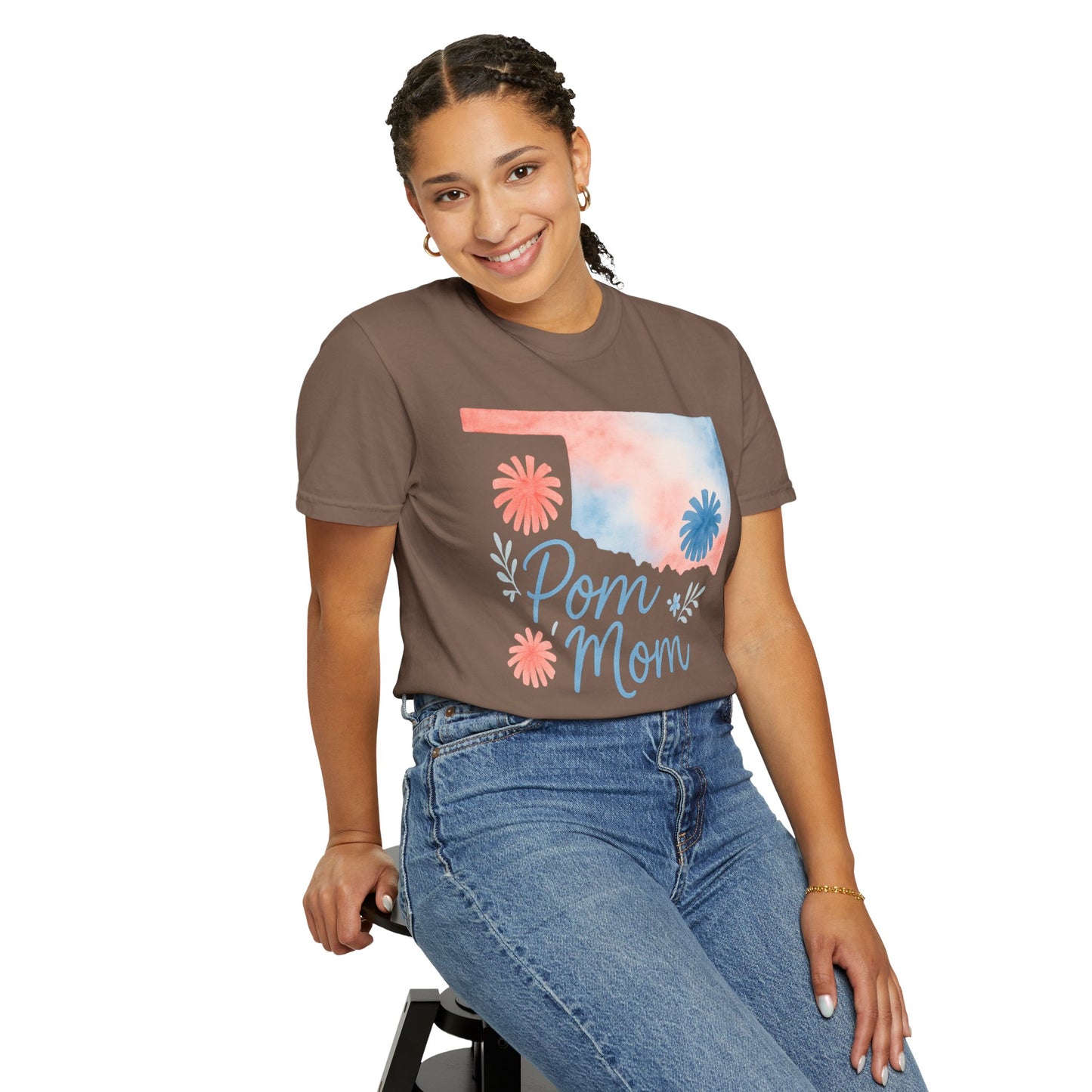 Pom Mom Bixby OK Watercolor Comfort Colors Tee