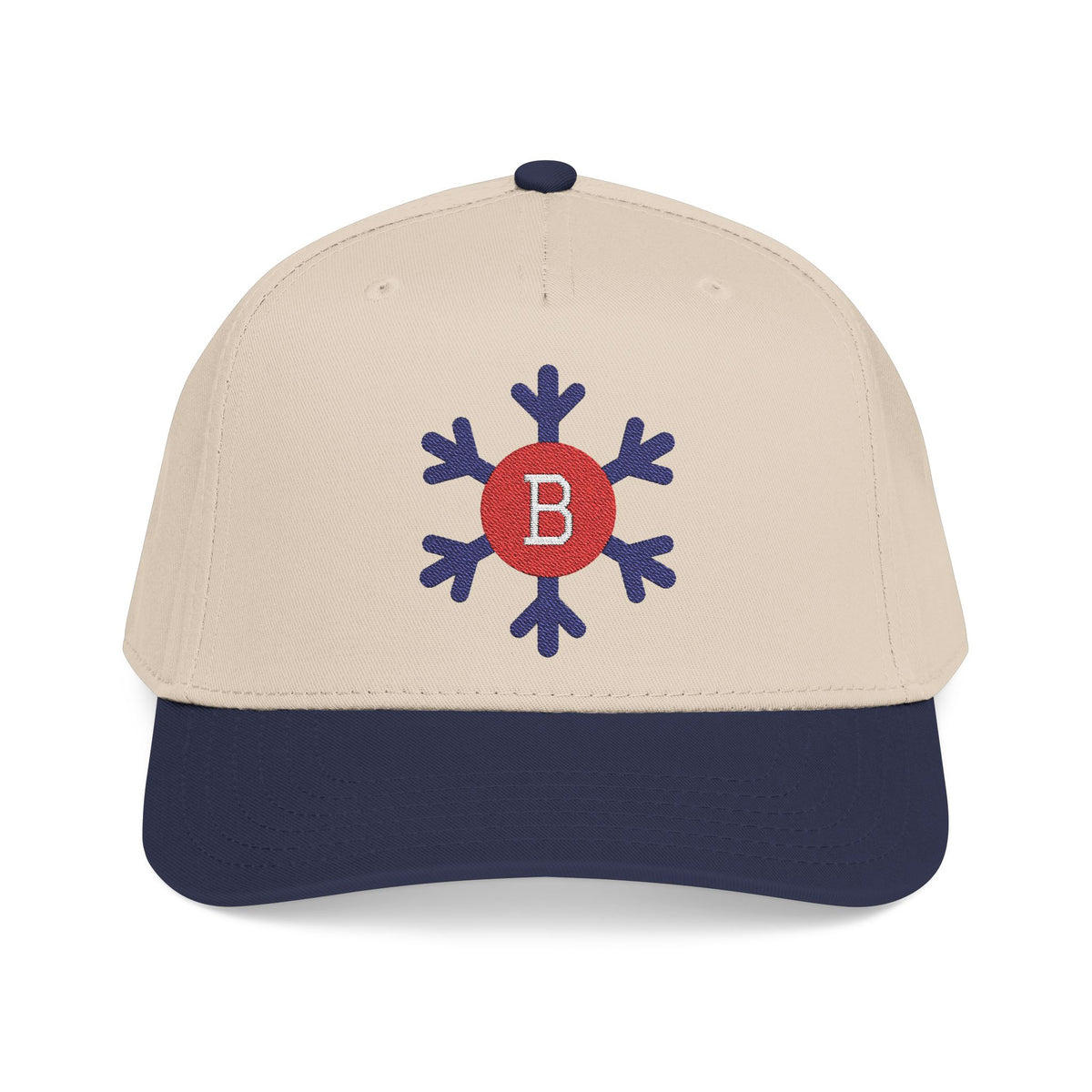 Bixby Spartans Snowflake B Embroidered Ball Cap, Winter Edition