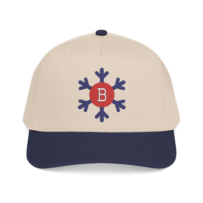 Bixby Spartans Snowflake B Embroidered Ball Cap, Winter Edition