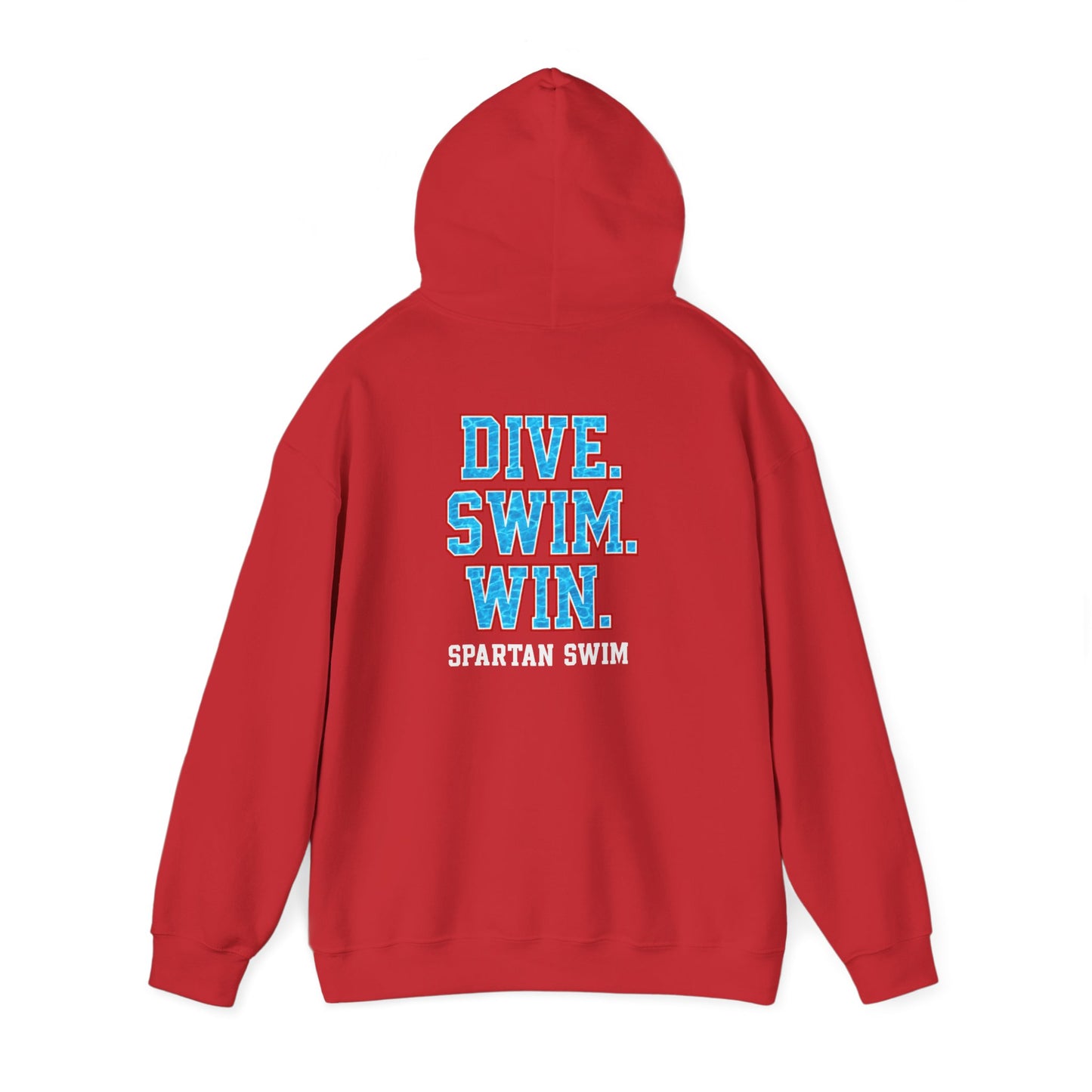 Dive. Swim. Win. Spartan Swim Gildan Hoodie