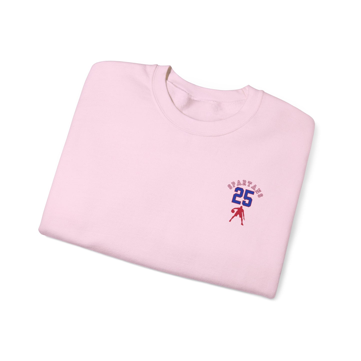 Personalized Boys Bixby Spartan Basketball Crewneck Sweatshirt