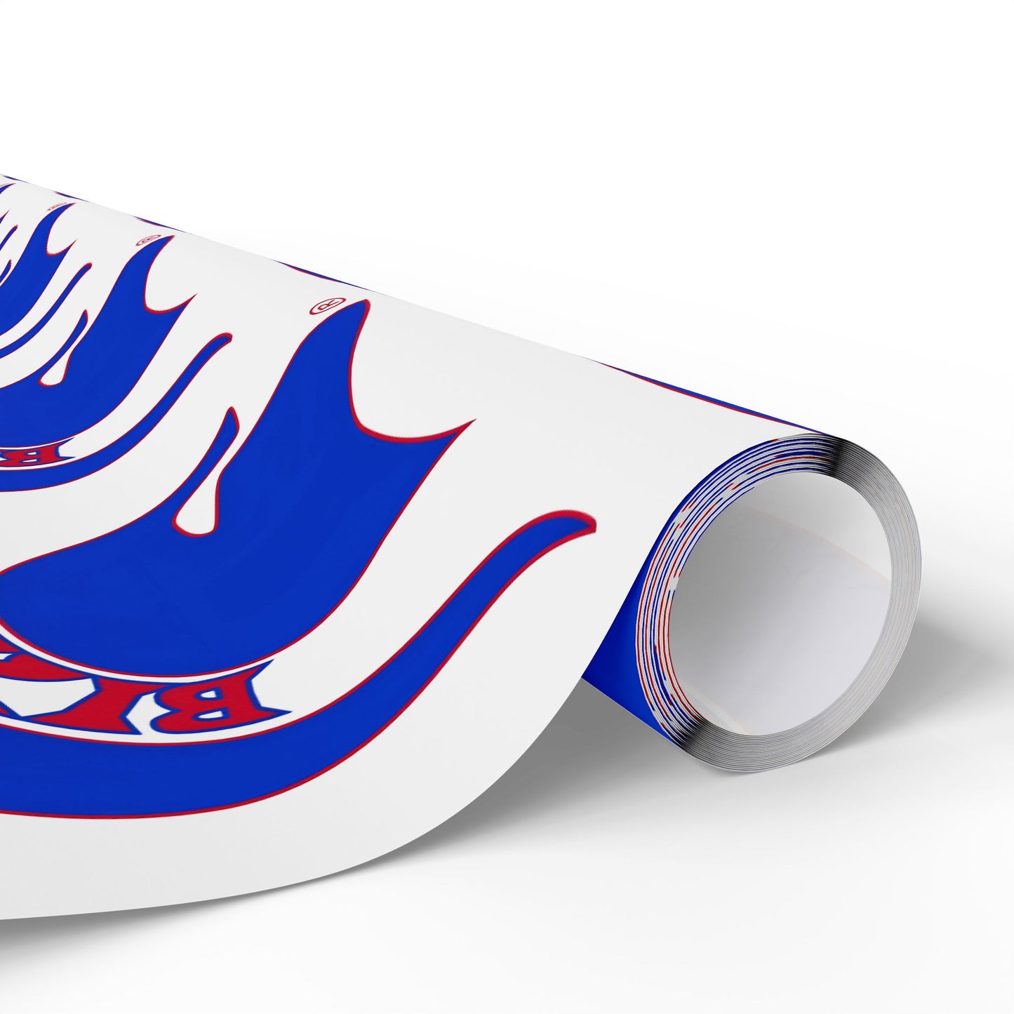 Bixby Spartan Blue Logo Wrapping Paper