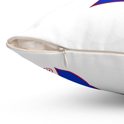 Bixby Spartans Blue Logo Decorative Pillow