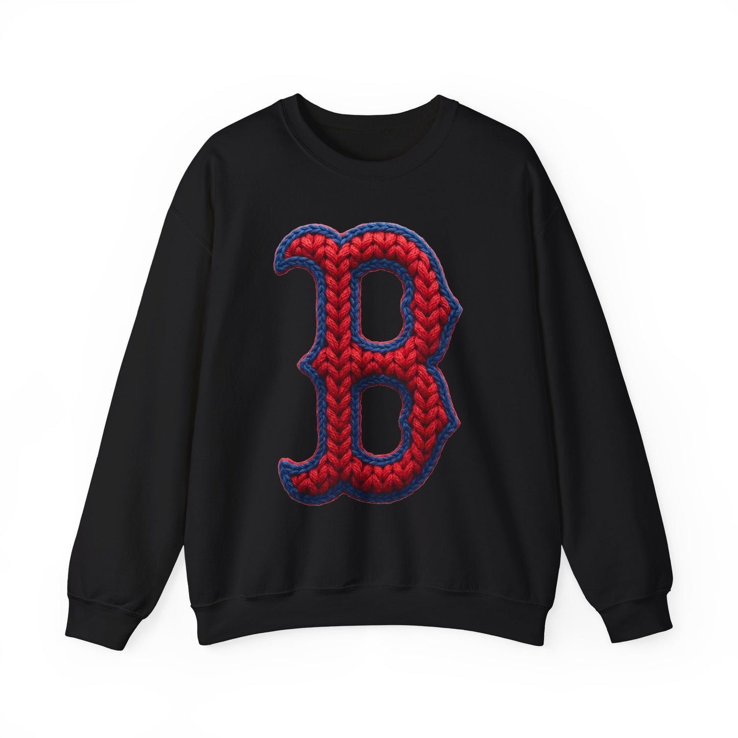 Spartan B Crewneck Knit-Print Gildan Sweatshirt