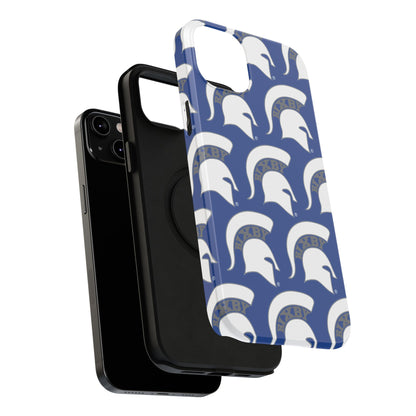 Bixby Spartan White Logo Impact Resistant iPhone Case