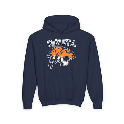 Coweta Tigers Youth Crewneck Gildan Hoodie