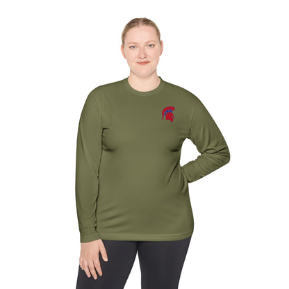 Spartan White Logo Long-Sleeve Sport-Tek Pullover