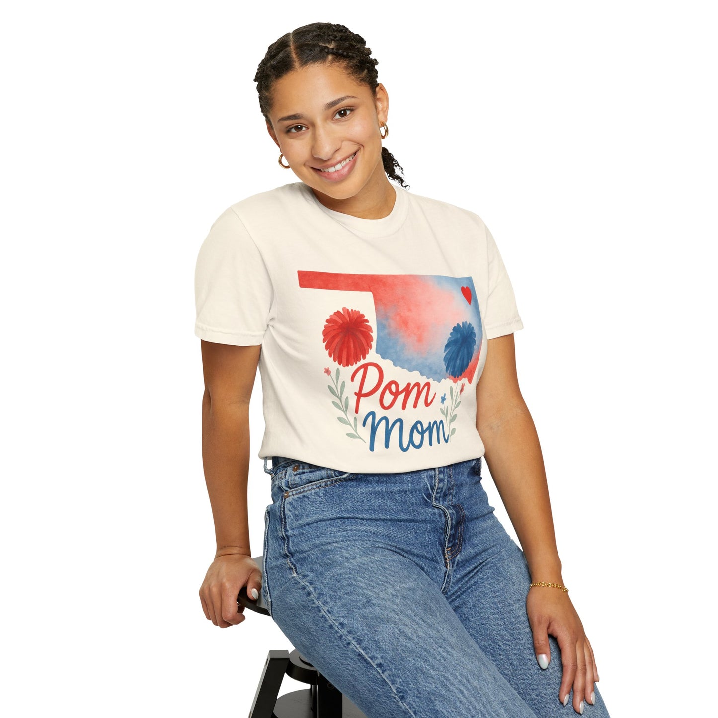 Pom Mom Bixby OK Watercolor Comfort Colors Tee