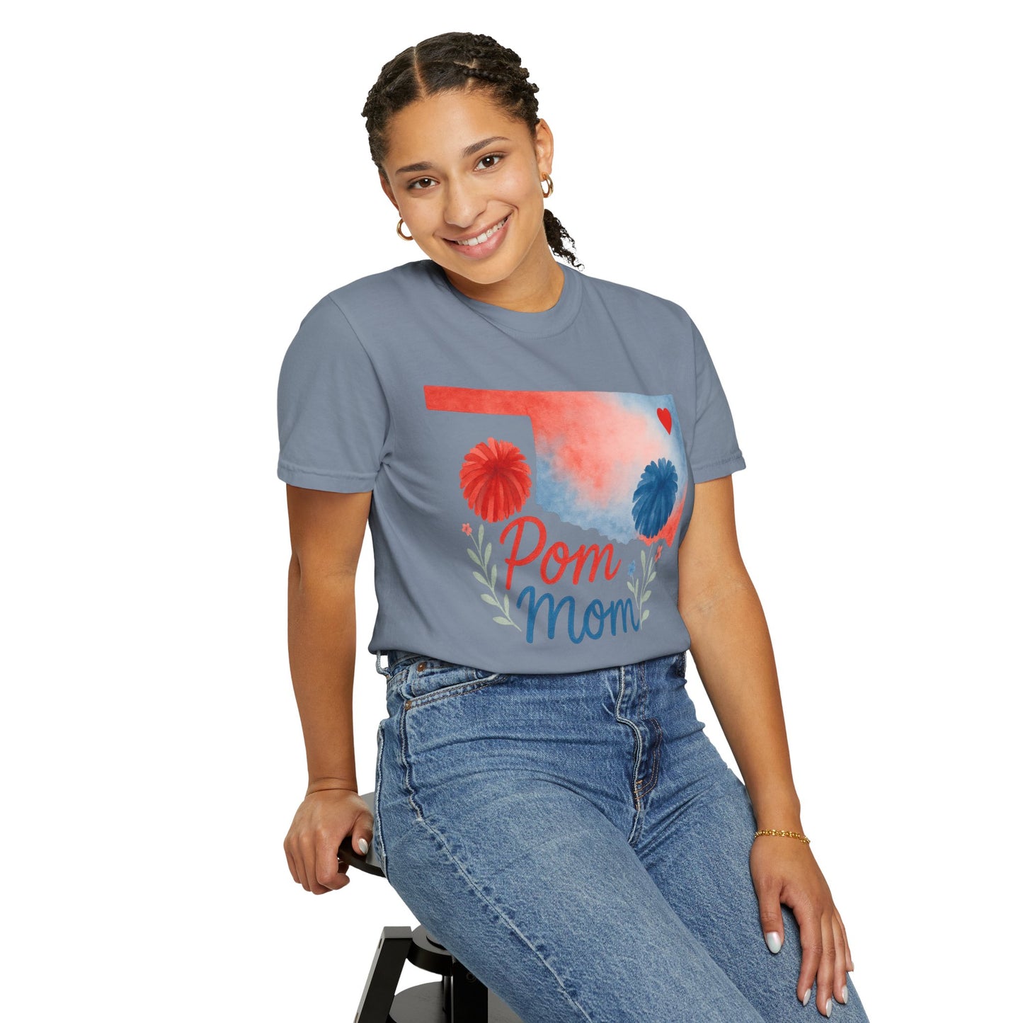 Pom Mom Bixby OK Watercolor Comfort Colors Tee