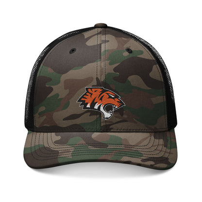 Coweta Tigers Camo Embroidered Snapback