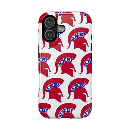 Bixby Spartan Red Logo Impact Resistant iPhone Case