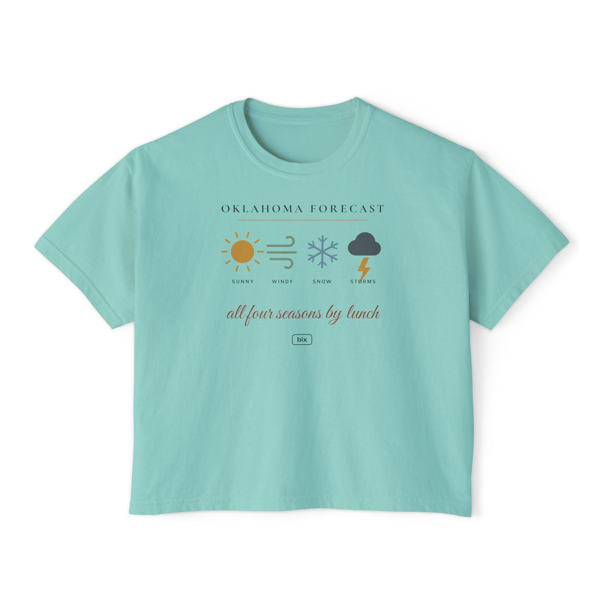Oklahoma Forecast Boxy Comfort Colors Tee