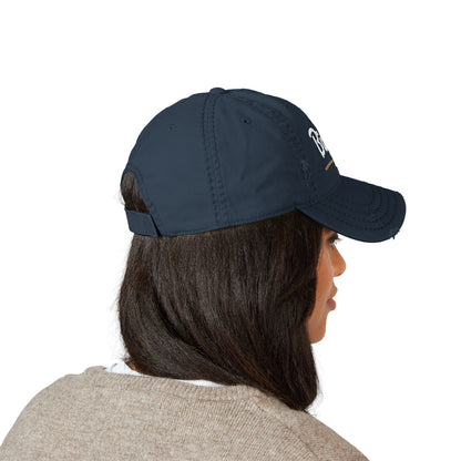 Bixby Garden Script Distressed Washed Dad Hat