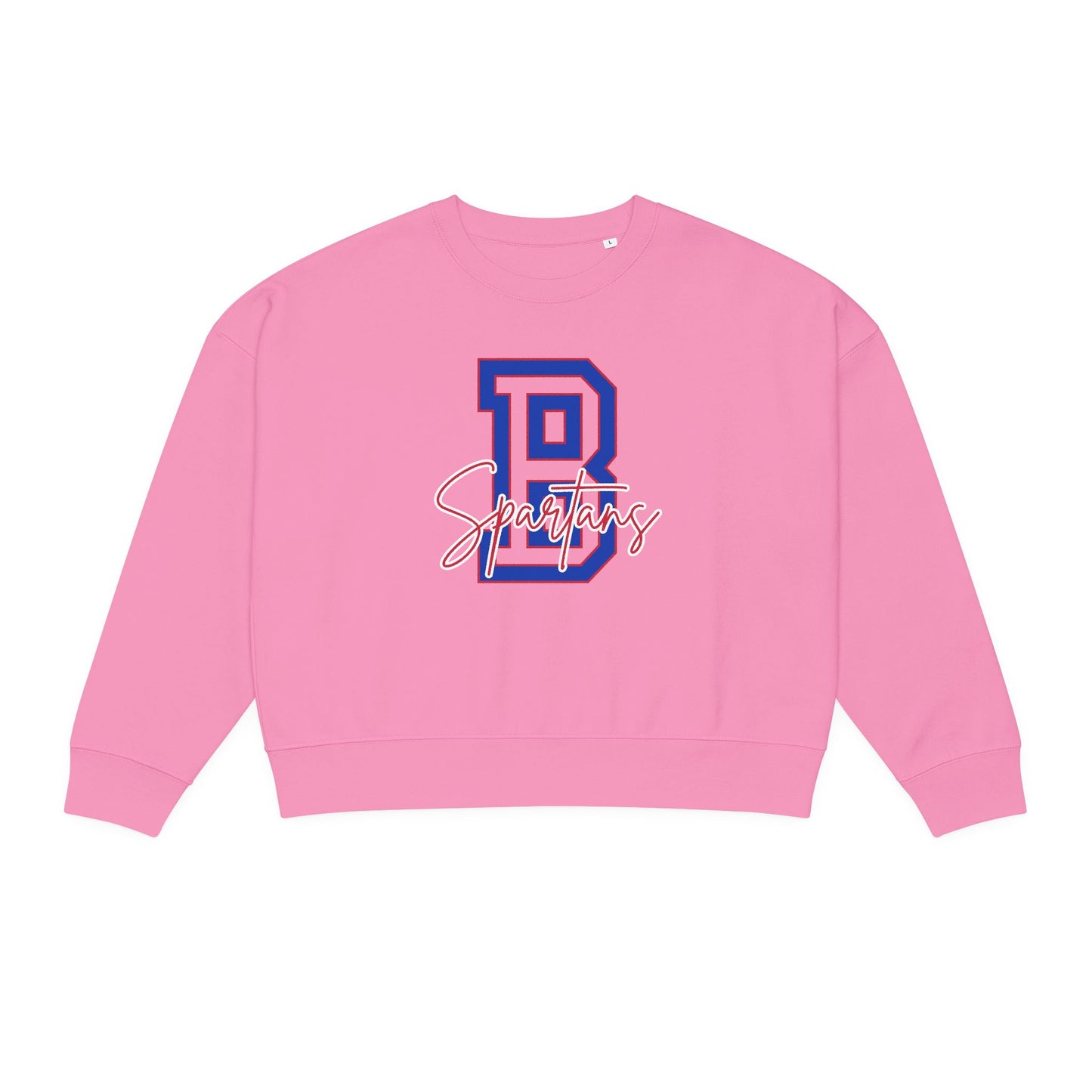Bixby Spartans Varsity Letter Premium Stanley Stella Boxy Sweatshirt