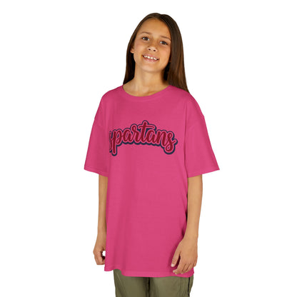 Spartans Retro Script Youth Gildan Shirt