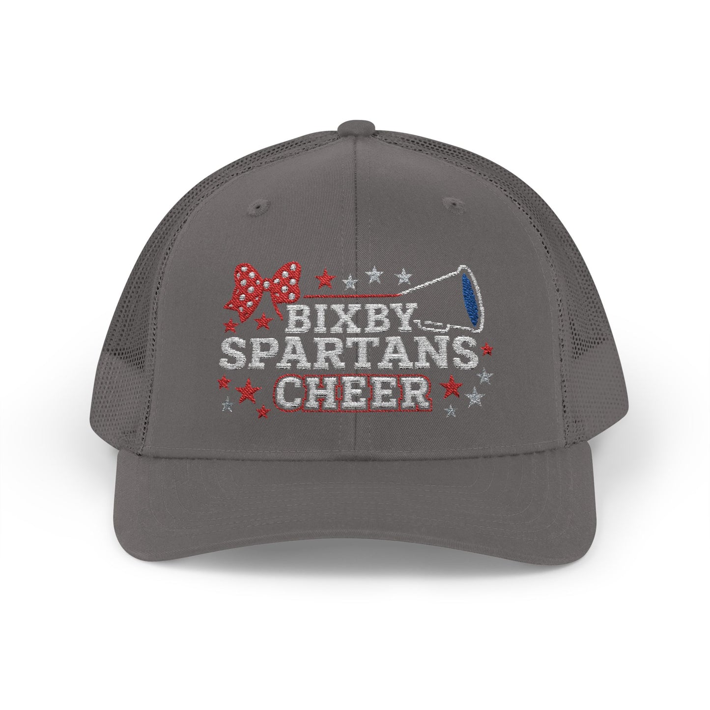 Bixby Spartans Cheer Embroidered Trucker Snapback