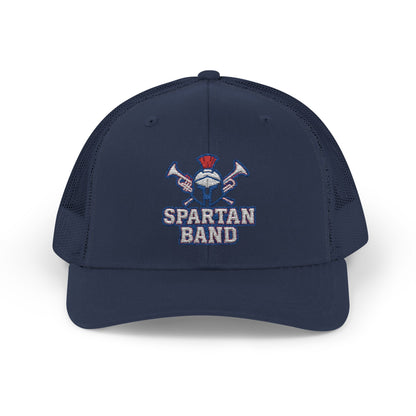 Spartan Band Embroidered Trucker Snapback