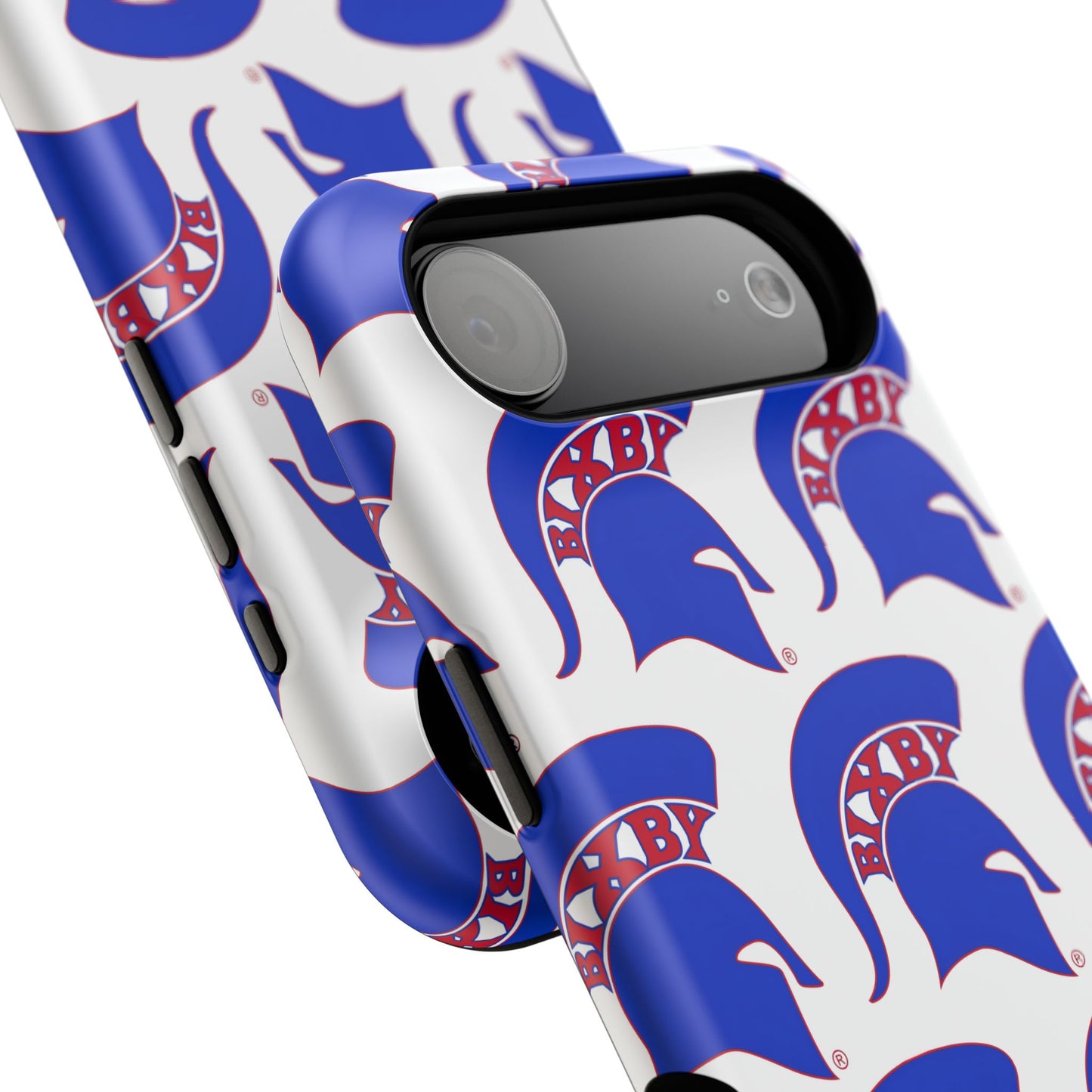 Bixby Spartan Blue Logo Impact Resistant iPhone Case