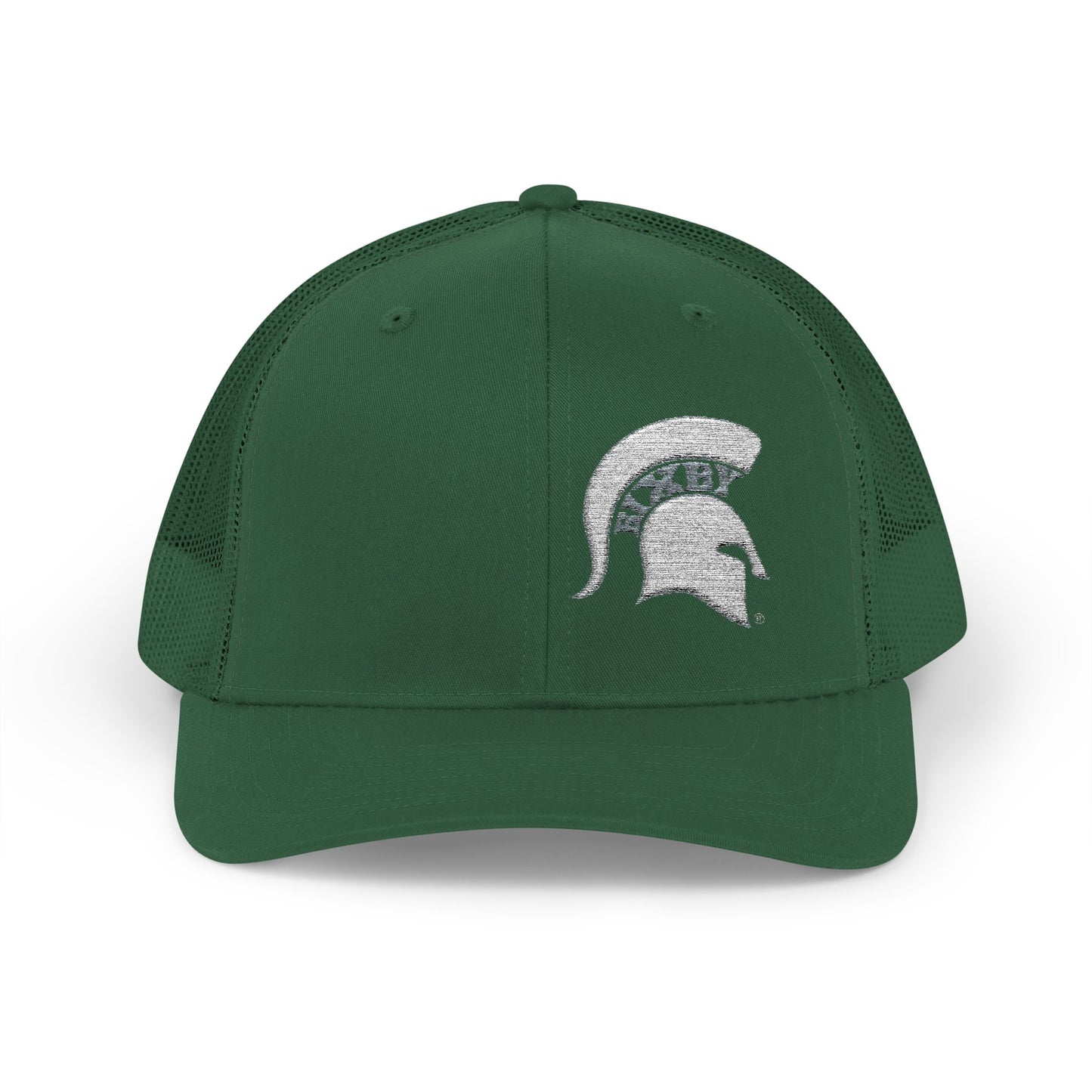 Spartan Helmet Trucker Cap Embroidered Snapback