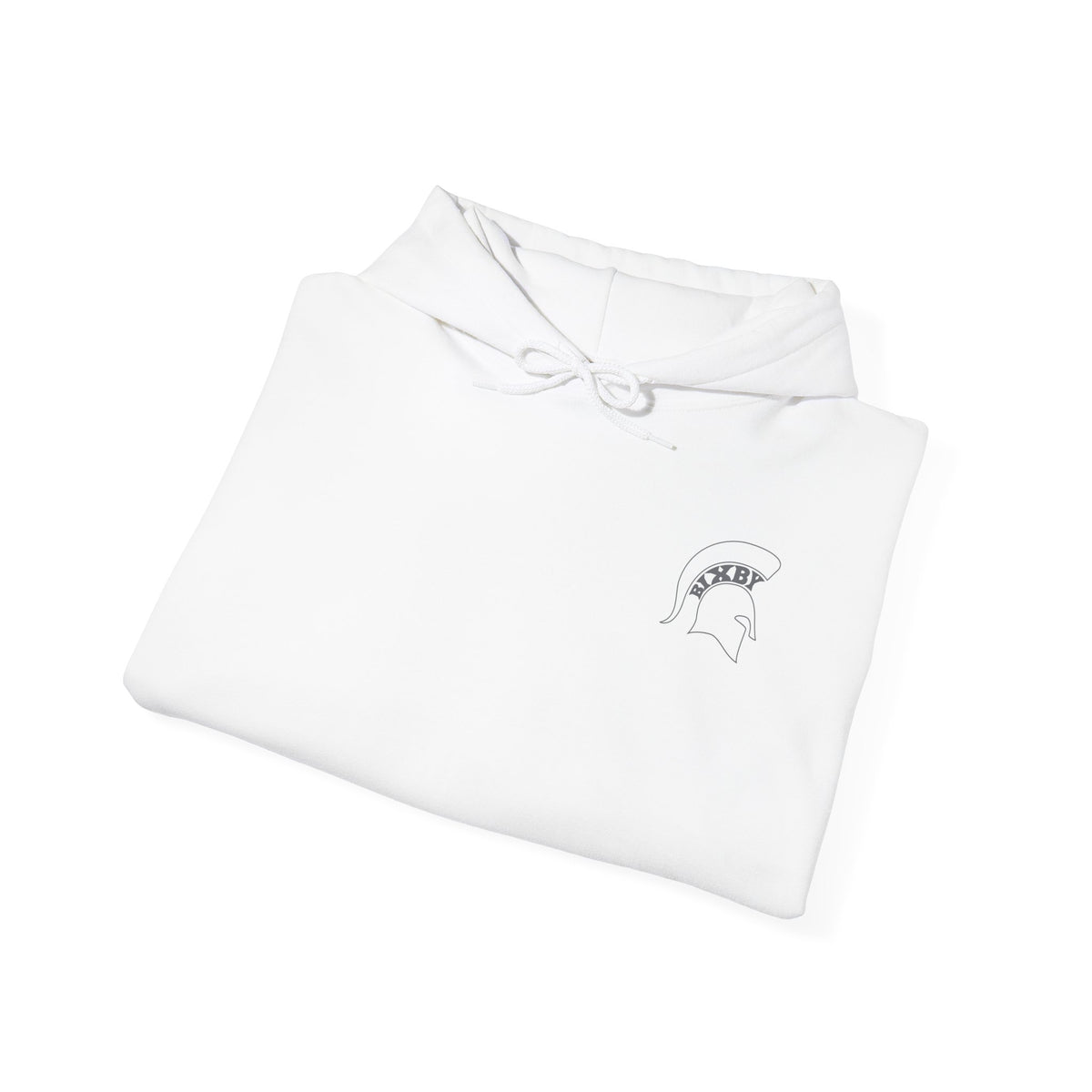 Bixby Spartans OK White Spartan Logo Hoodie