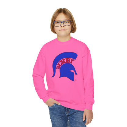 Spartan Blue Logo Youth Gildan Sweatshirt