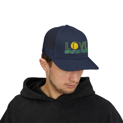 Bixby Spartan Tennis Embroidered Trucker Snapback