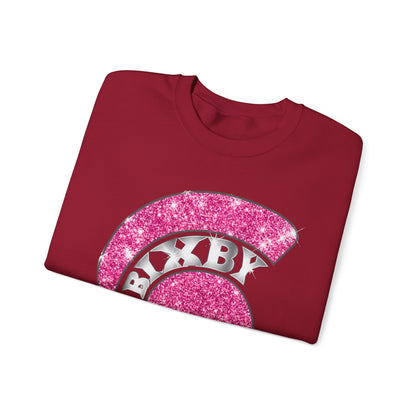 Bixby Spartan Pink Helmet Bling Gildan Sweatshirt