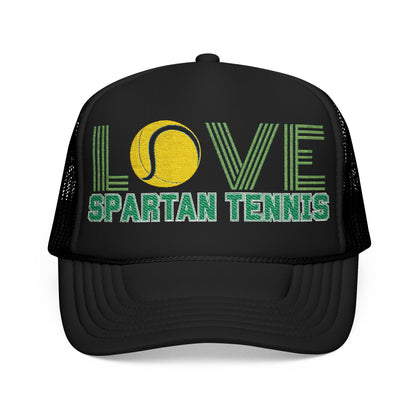 Bixby Spartan Tennis Embroidered Foam Trucker Hat