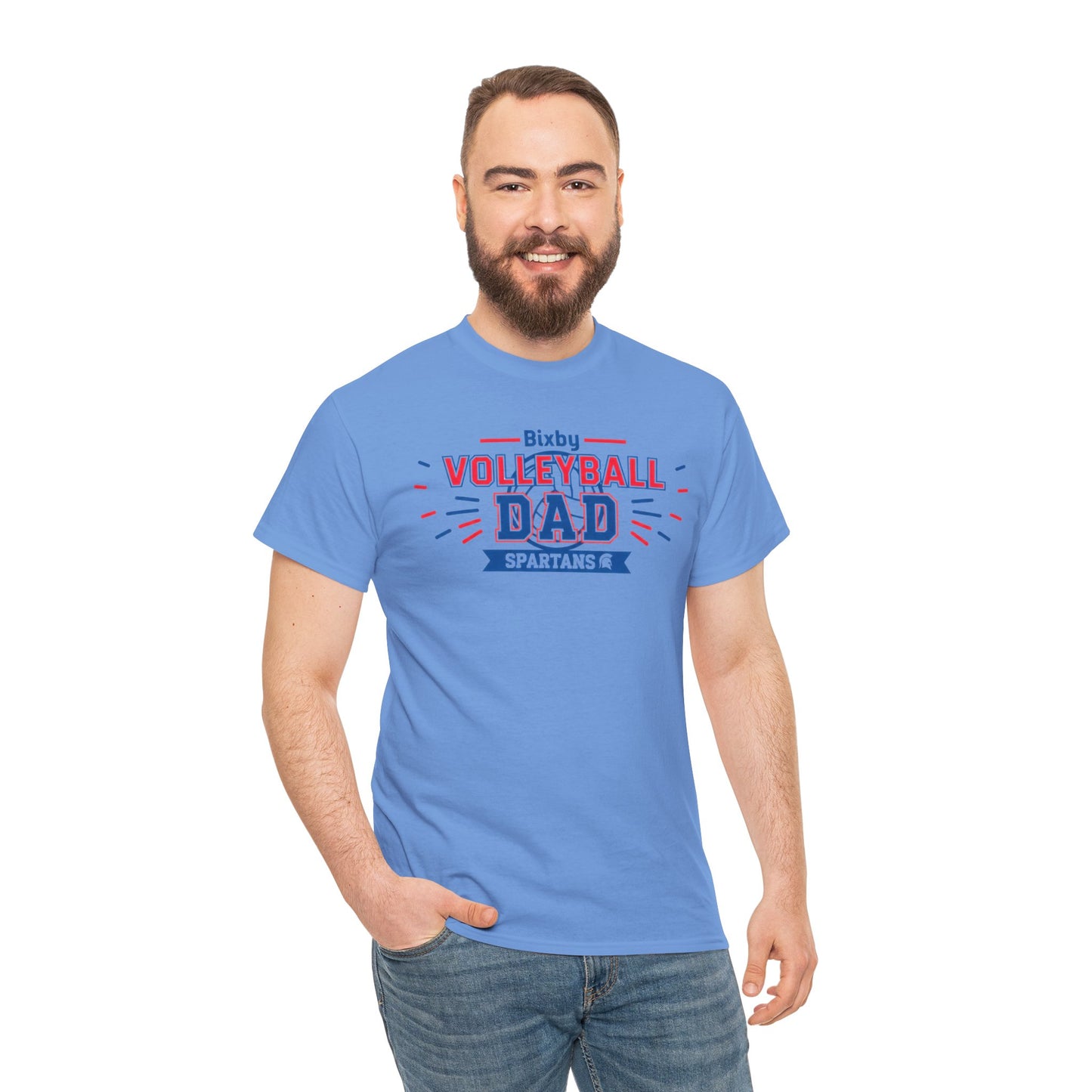 Bixby Spartan Volleyball Dad Tee