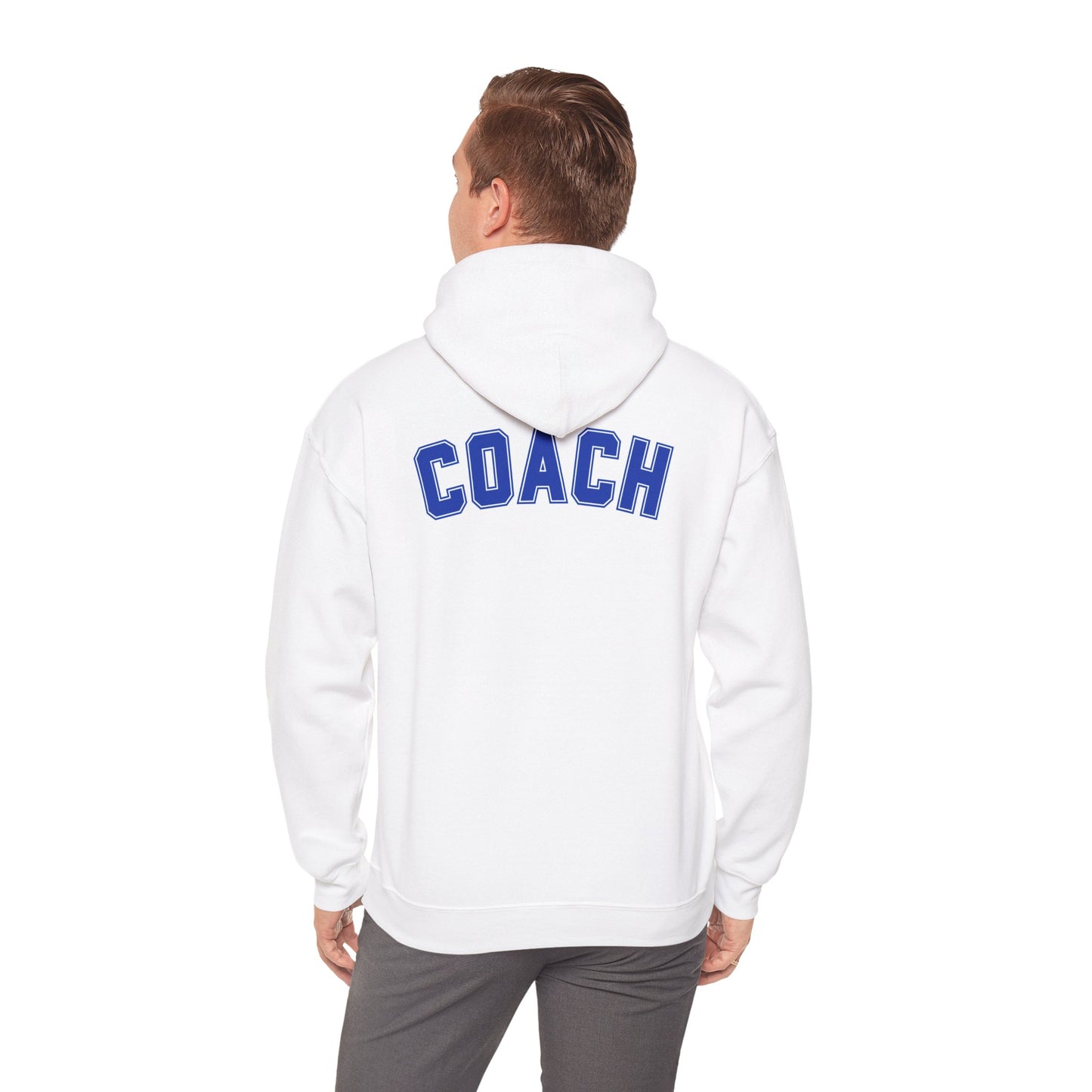 Bixby Spartans Basketball Gildan Hoodie with Back Coach Print