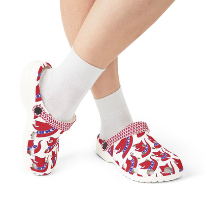 Spartan Red Logo Crocs