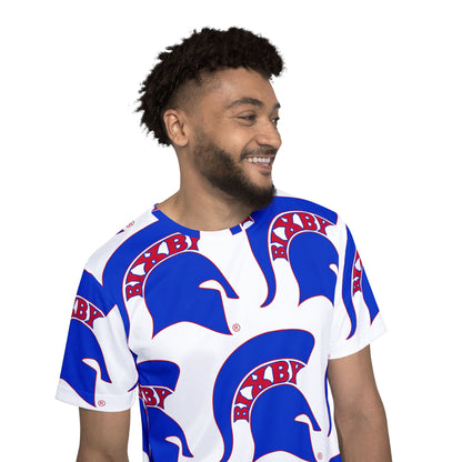 Bixby Spartan Blue Logo All Over Print Tee