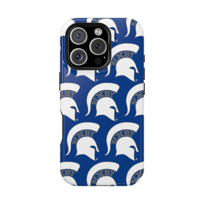 Bixby Spartan White Logo Impact Resistant iPhone Case