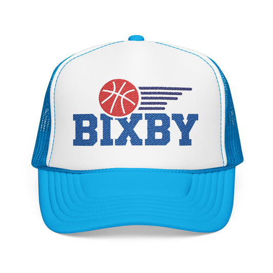Bixby Spartan Basketball Embroidered Foam Trucker Hat