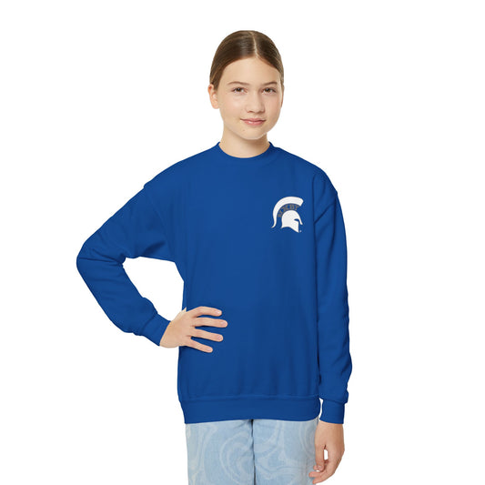 Spartan White Logo Youth Gildan Sweatshirt