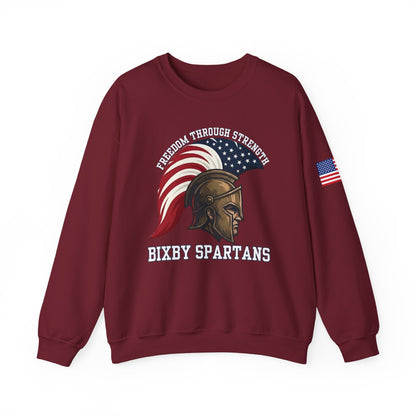 Bixby Spartans Freedom Through Strength Gildan Sweatshirt