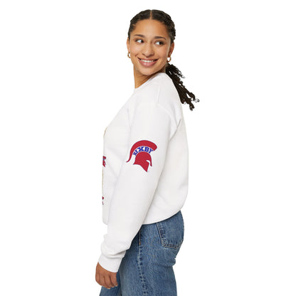 Spartan Logo Valentine XO Graphic Crewneck Sweatshirt