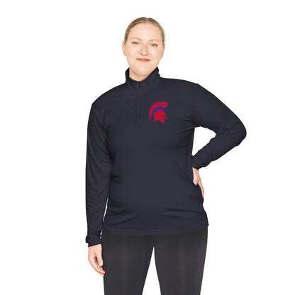 Spartan Red Logo Quarter-Zip Pullover
