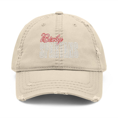 Bixby Spartan Cursive Embroidered Distressed Classic Ballcap