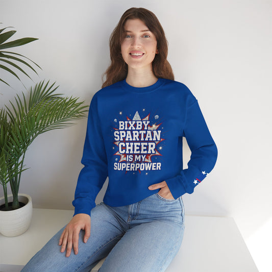 Bixby Spartans Cheer Superpower Sweatshirt