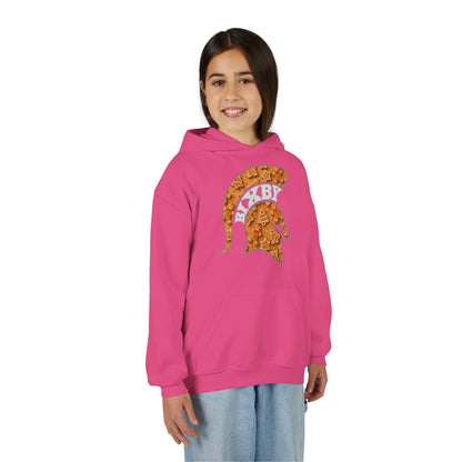 Bixby Spartan Gingerbread Helmet Youth Gildan Hoodie