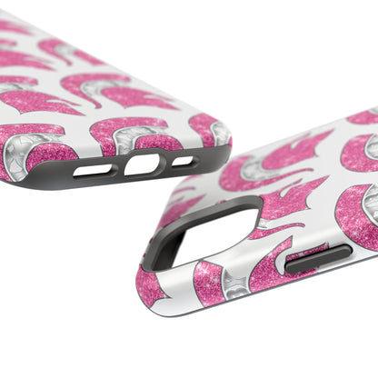 Bixby Spartan Pink Bling Logo Impact Resistant iPhone Case
