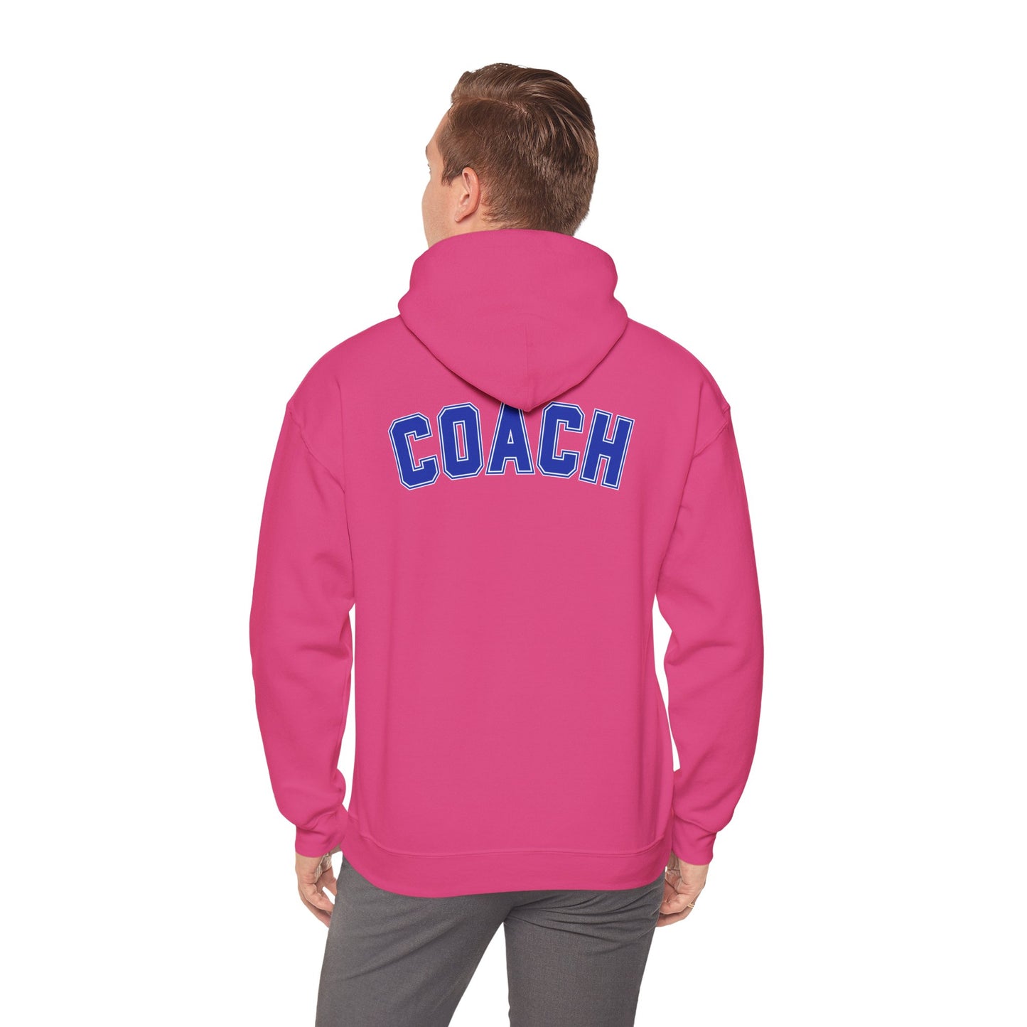 Bixby Spartans Basketball Gildan Hoodie with Back Coach Print