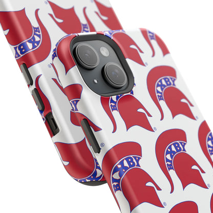 Bixby Spartan Red Logo Impact Resistant iPhone Case