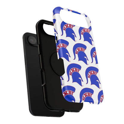 Bixby Spartan Blue Logo Impact Resistant iPhone Case