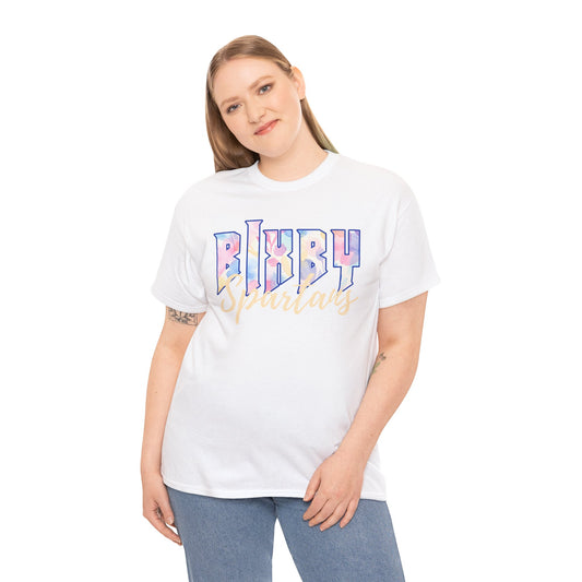 Bixby Spartans Retro Pastel Floral Print School Spirit