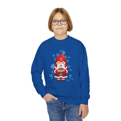 Spartan Football Santa Youth Gildan Sweatshirt
