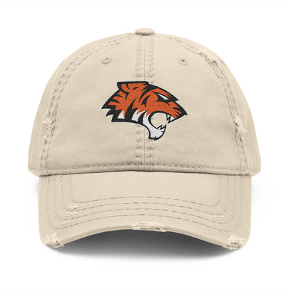 Coweta Tigers Distressed Embroidered Cap
