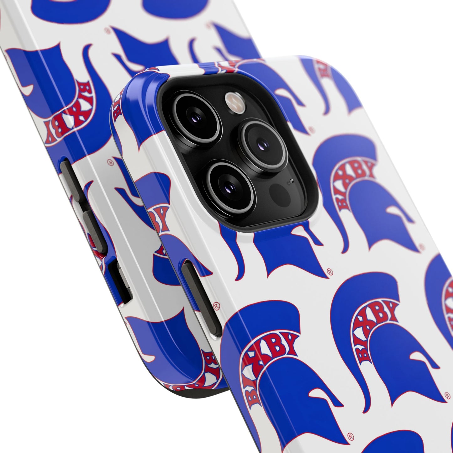 Bixby Spartan Blue Logo Impact Resistant iPhone Case